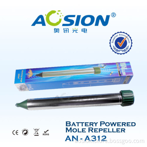 Outdoor Aluminum Tube Battery Powered Mole Repeller with Motor